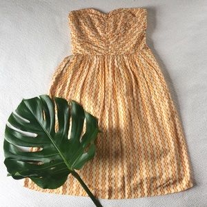 Anthropologie Sweet Heart Strapless Dress